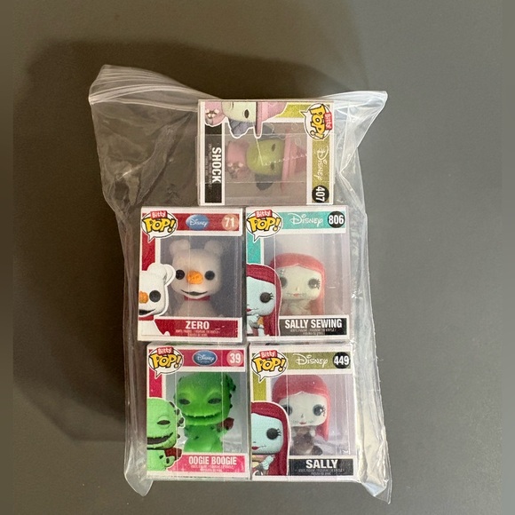 Funko Bitty Pop! Disney Nightmare Before Christmas Set of 5 - Picture 1 of 1
